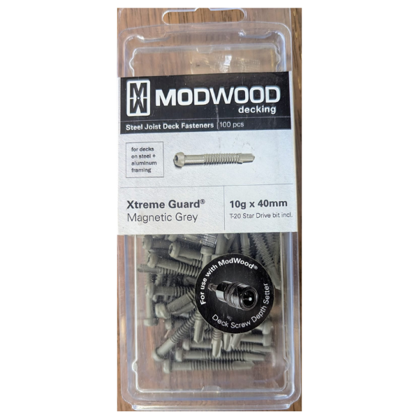 Coloured Decking Screws for Modwood Suitable for Metal Joist - Box of 100