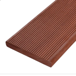 140x19 Merbau Decking Random Lengths Reeded