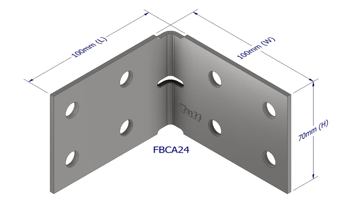 Heavy Duty Angles 100x100x70x3mm