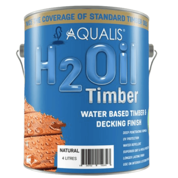 Aqualis H2Oil Water Based Timber Finish - Merbau - Available in 4 L and 10 L