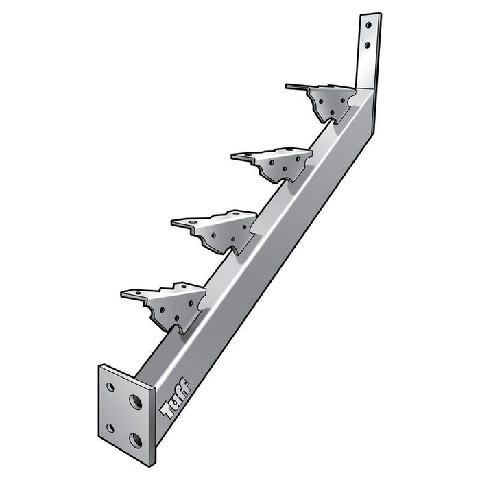 Stair Stringer Landing-to-Landing - 4 Step for a Pair (2 Piece)